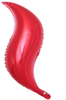18 24 36 Inch S-Vormige Folie Ballon Diy Mermaid Staart Bloem Opblaasbare Lucht Ballons Kinderen Verjaardagsfeestje Supplies bruiloft Decor rood / 18 duim