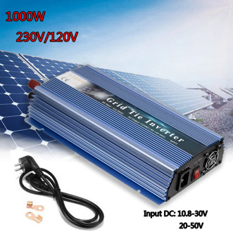 18/24/36V Micro Solar Inverter Pure Sine Wave 1000W MPPT On Grid Tie Inverter Inversor Output 110/220V For Solar Wind Generator