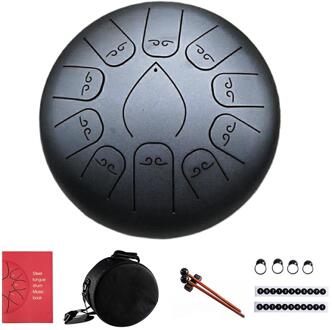 18*30Cm 12 Inch 11 Notities Staal Tong Drum Bloem Stijl Met Hamers Muziek Boek Tas Percussie Instrument