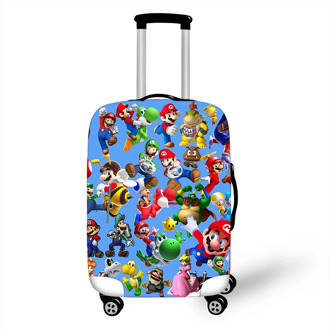 18-32 Inch Suitcase Protective Covers Cartoon Mario Bros Luggage Cover Elastic Travel Bag Cover Stretch Travel Accessories