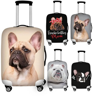 18''-32'' Trunk Case Cover Anti-dust French Bulldog Print Luggage Protective Dust Cover Waterproof Travel Suitcase Cover XL