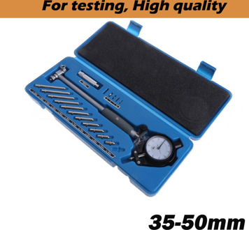 18-35Mm 35-50Mm 50-160Mm Dial Bore Gauge Motor Cilinder Indicator Meten Gauge 0.01Mm Tige De Connexion Rallonge Jauge blauw 35-50mm