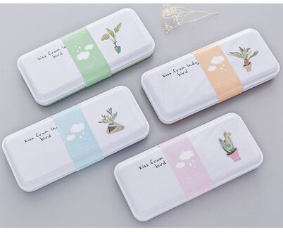 18.8x8.2cm Metalen Scharnierende Potlood Pen Box Rechthoekige Lege Blikken Doos Containers, , sieraden en Opslag Tin Kit, Thuis Organisator