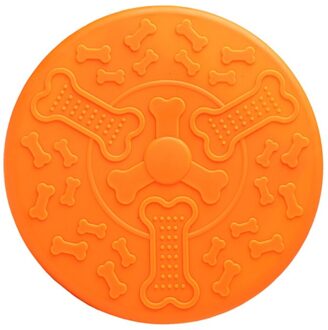 18 Cm Plezier Speelgoed Flying Disc Perfect Disc Speelgoed Hond Training Gooien Vangen Spelen N7MD oranje