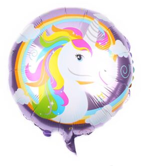 18 "eenhoorn aluminium film ballon kinderen birthday party versierd met aluminiumfolie ronde lucht bal 6