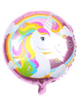 18 "eenhoorn aluminium film ballon kinderen birthday party versierd met aluminiumfolie ronde lucht bal 7