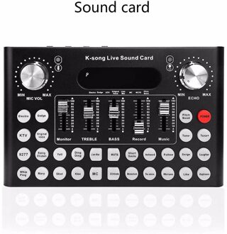 18 Effect Live Geluidskaart, f9 Universal Voice Verandering Audio Mixer Adapter Card Voor Mobiele/Computer Live/Wechat/Qq