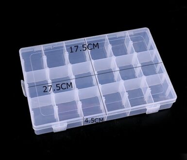 18 Grid Plastic Opbergdoos Case Grote Size Thuis Sieraden Container Hardware Gereedschap Kits Kan Worden Split Opbergdoos