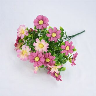 18 Heads/Boeket Kleine Bud Zou Ju Simulatie Zijde Bloem Roos Diy Bruiloft Thuis Kerst Decoratie Bloem rose Gif 6