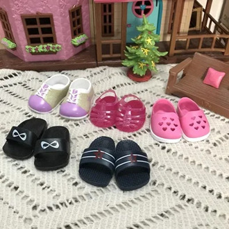 18 inch 45cm american of girl Doll house mini small shoes toy ice lolly accessories on sale Original dolls collection