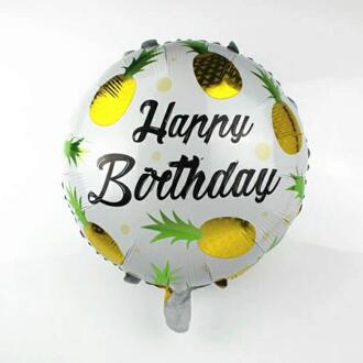 18 inch ronde ananas aluminium membraan ballon Kinderen Verjaardag Decoratie Ballon Party fruit ballon fruit ballon. Geel