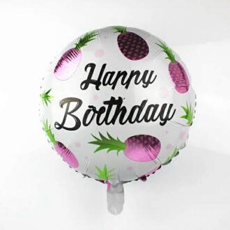18 inch ronde ananas aluminium membraan ballon Kinderen Verjaardag Decoratie Ballon Party fruit ballon fruit ballon. Paars