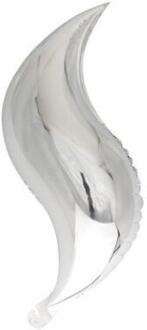 18 Inch S Vormige Ballonnen zilver