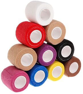 18 Kleuren Kleurrijke Atletische Wrap Tape Zelfklevende Elastische Bandage Hansaplast Sport Protector Knie Vinger Enkel Palm Schouder