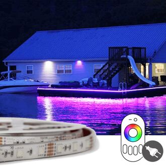 18 meter RGB led strip voor buiten complete set
