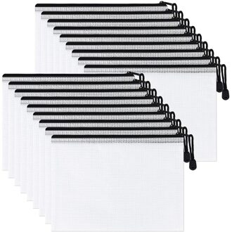 18 Pack A5 Mesh Rits Zakje, Rits Bestand Zakken, board Games Opbergzakken Voor School Kantoorbenodigdheden En Reizen