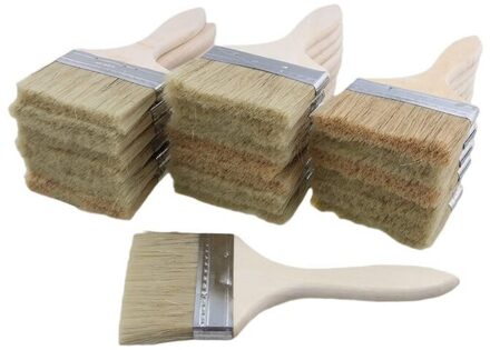 18 Pack Van 4 Inch (89Mm) penselen En Chip Penselen Voor Verf Vlekken Vernissen Lijmen En Gesso