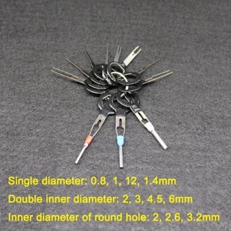 18 Pcs Auto Kabelboom Plug Terminal Extractie Pick Connector Pin Verwijder Tool Set V6