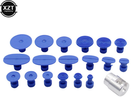 18 Pcs Car Body Paintless Dent Hail Repair Tool Plastic Glue Puller Tabs Pad Automobile Repair Tools with Pull Head Set