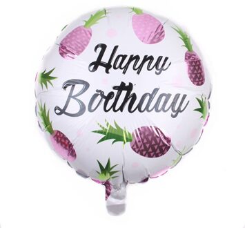 18 "ronde ananas aluminium film ballon ronde fruit ballon kinderen verjaardag partij decoratie ballon 2