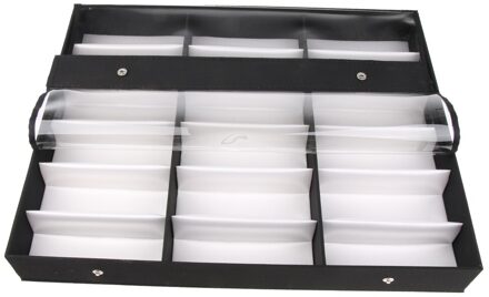 18 Slots Plastic Eyewear Tray Opbergdoos Horloge Vitrine Organizer Houder Voor Brillen Zonnebril
