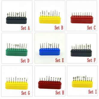 18 Type Choice 10pcs/set Dental Diamond Burs Drill for High Speed Handpiece Dental High Speed Burs Dentist Polish Tool
