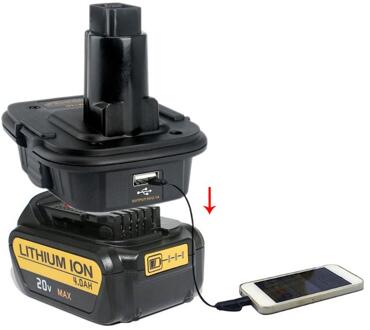 18 V Batterij Adapter DM18D Omgezet naar Li-Ion Lader Tool Converter voor Dewalt Batterijen