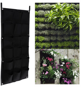 18 zakken Verticale Tuin Bloempotten Opknoping Plant Potten Groene Muur Pot en Planter Balkon Tuin Decoratie 50cm * 100cm