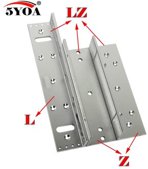 180/280/350/500 kg Z & L Beugel Magnetische Elektromagnetische Lock LZ 350lbs Actieve deur met houten metalen deur Toegangscontrole Systeem 3stk 280kg LZ