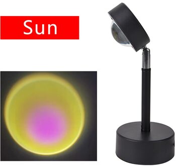 180 Graden Rotatie Rainbow Projectie Lamp Voor Home Party Living Zonsondergang Zonsopgang Simulatie Tafel Bedlampje Ogen Bescherming