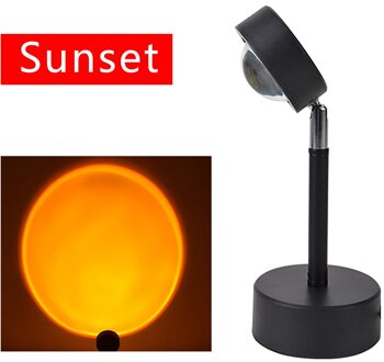 180 Graden Rotatie Rainbow Projectie Lamp Voor Home Party Living Zonsondergang Zonsopgang Simulatie Tafel Bedlampje Ogen Bescherming