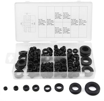180 Pcs Rubbertule Draad Ring Elektrische Pakking Washer Seal Assortiment Draad Reparatie Rvs Draad Insert