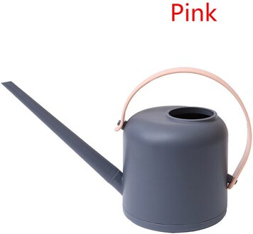 1800Ml Lange Mond Water Blikjes Home Plant Pot Fles Sproeisysteem Apparaat Tuin Gereedschap grijs roze