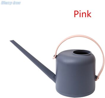 1800Ml Lange Mond Water Blikjes Home Plant Pot Fles Sproeisysteem Apparaat Vlezige Bonsai Controle Water Output Praktische Tuin Gereedschap roze stijl A