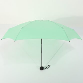180G Kleine Mode Opvouwbare Paraplu Regen Vrouwen Heren Mini Pocket Parasol Meisje Uv Proof Waterdicht draagbare Reizen Umbre groen