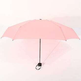 180G Kleine Mode Opvouwbare Paraplu Regen Vrouwen Mannen Mini Pocket Parasol Meisjes Anti-Uv Waterdichte Draagbare Reizen Paraplu Roze