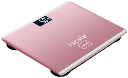 180Kg Nauwkeurig Smart Elektronische Glas Lcd-scherm Thuis Badkamer Vloer Weegschaal roos goud