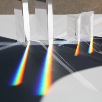 180Mm Optical Glass Driehoekig Regenboog Kinderen Studenten Aanwezig Optische Prisma Glas Natuurkunde Onderwijs Gebroken Licht Spectrum