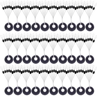 180Pcs 30 Groep Set Zeer Beveel M/L Maat Zwart Rubber Ruimte Bonen Ovale Stopper Voor Zee Karper vliegvissen Aas Vissen Float olijf- medium