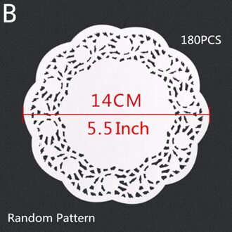 180Pcs Keuken Voedsel Olie Absorberend Papier Taart Snack Gebakken Kip Gebak Bakken Papierlade Bakvormen Oven Olie-Absorberende papier Mat B model- 5.5 duim