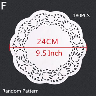 180Pcs Keuken Voedsel Olie Absorberend Papier Taart Snack Gebakken Kip Gebak Bakken Papierlade Bakvormen Oven Olie-Absorberende papier Mat F model- 9.5 duim