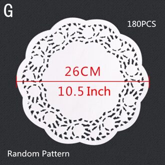 180Pcs Keuken Voedsel Olie Absorberend Papier Taart Snack Gebakken Kip Gebak Bakken Papierlade Bakvormen Oven Olie-Absorberende papier Mat G model- 10.5 duim