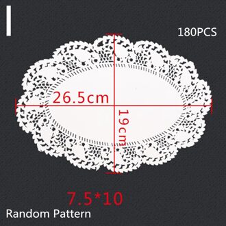 180Pcs Keuken Voedsel Olie Absorberend Papier Taart Snack Gebakken Kip Gebak Bakken Papierlade Bakvormen Oven Olie-Absorberende papier Mat I model- 10 duim