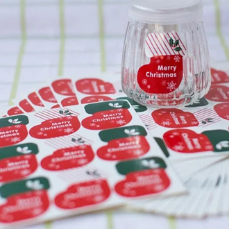 180pcs/lot New Vintage Merry Christmas Socks series Kraft seal sticker DIY note gift Labels
