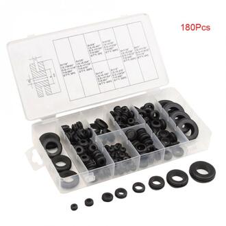 180pcs Rubbertule Firewall Hole Plug Borgring Set Auto Elektrische Draad Pakking Kit Voor Cilinder Klep Waterleiding