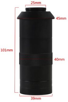 180X 130X Verstelbare Zoom C-Mount Lens 0.7X ~ 4.5X Vergroting 25Mm Voor Hdmi Usb Industrie Video Microscoop camera 110V 220V 130X lens