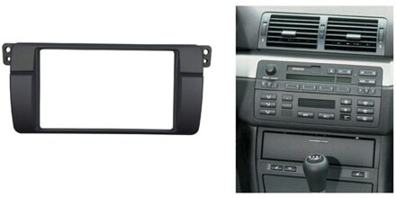 180X105Mm Opening Voor Bmw 3 Serie E46 Dubbel Din Fascia Radio Dvd Stereo Panel Trim inbouwen Installatie Frame