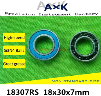 18307 Hybrid Ceramic Bearing 18x30x7mm Abec-1 (1 Pc) Bicycle Bottom Brackets & Spares 18307rs Si3n4 Ball Bearings 18307-2rs