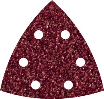 1850000 Delta schuurpapier Met klittenband, Geperforeerd Korrelgrootte 40 Hoekmaat 95 mm 5 stuk(s)