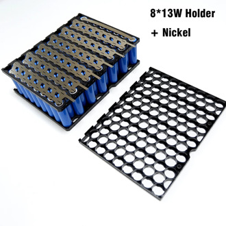 18650 8*13 plastic bracket 13S8P battery holder and nickel 8P13S battery holder + Nickel For 13S 8P 48V 20Ah lithium ion battery